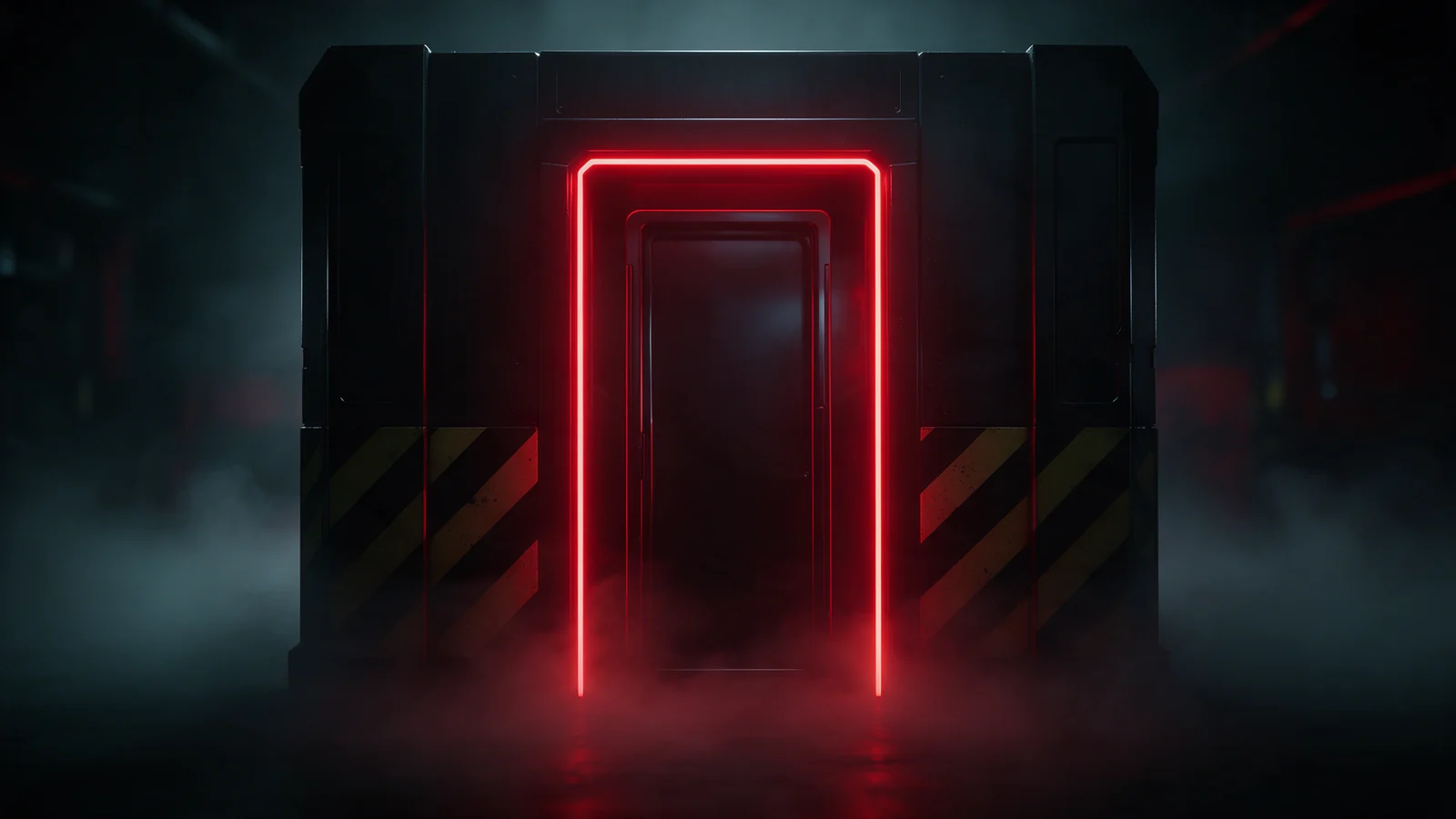 Красный вход на арену LASERWAR
